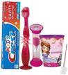 princess inspired toothbrush toothpaste mouthwash oral care in children's dental care logo