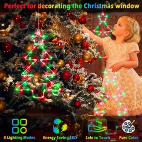 img 3 attached to Get Festive With Battery Operated Christmas Window Lights - 3 Pack LED Tree Light With 8 Modes And Timer - Perfect For Indoor And Outdoor Decoration!
