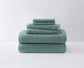 img 4 attached to 🏖️ Tommy Bahama Northern Pacific Collection 6 Piece Towel Set - Luxury Hotel & Spa Quality Bathroom Linens in Bay Blue
