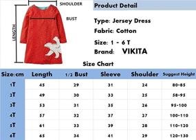 img 2 attached to VIKITA Little Sleeve Winter Dresses Girls' Clothing : Dresses