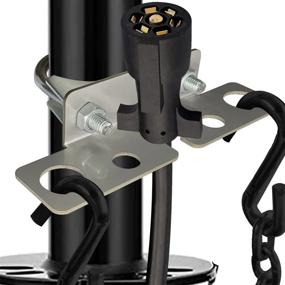 img 1 attached to 🏕️ Heavy-Duty RV Accessories for Travel Trailers - Travel Trailer Accessories - Trailer Chain Holder - Tongue Jack Trailer Towing Organizer (Plug Lid Not Included)