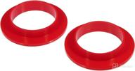 🔧 enhance suspension performance with prothane 6-1704 red front upper spring isolator logo