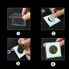 img 2 attached to 20-Piece MUDOR Acrylic Coin Capsules Holder: 36/31/26/21/16Mm Storage Organizer Box With Foam Gasket