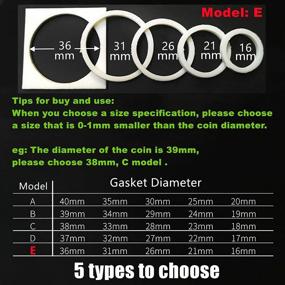 img 3 attached to 20-Piece MUDOR Acrylic Coin Capsules Holder: 36/31/26/21/16Mm Storage Organizer Box With Foam Gasket