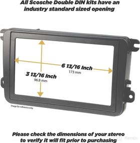 img 1 attached to Scosche MA1547B - ISO Double DIN & DIN+Pocket Dash Kit Black for 2011-2015 Mazda2