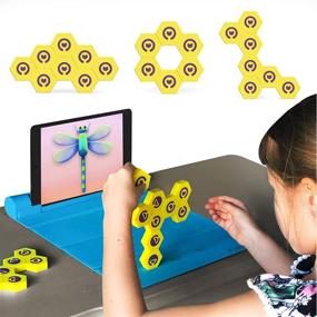img 4 attached to 🔌 Plugo Link Interactive STEM Toys for 4-10 Year Olds - PlayShifu Education Toy, Brain Games with Magnetic Building Blocks + 200 STEM Puzzles, Engineering Kit (Works with Tablets/Mobiles)