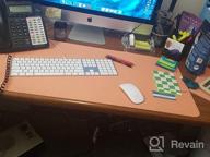 img 1 attached to Stylish And Functional Desk Pad Set: Dual-Sided Pink/Blue XL Desk Mat + 2 Waterproof PU Leather Mouse Pads For Laptop, Home Office Table Protection And Blotter Gifts review by Kevin Ballard