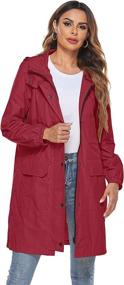 img 2 attached to Avoogue Length Raincoat Waterproof Windbreaker Women's Clothing : Coats, Jackets & Vests
