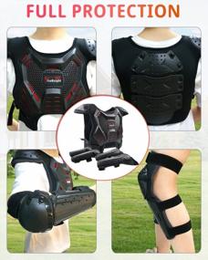 img 1 attached to StarknightMT Youth Motorcycle Riding Protective Gear - Kids Dirt Bike Armor Suit Chest Protector For Boys And Girls - Ideal For Motocross, Mountain Biking And Cycling