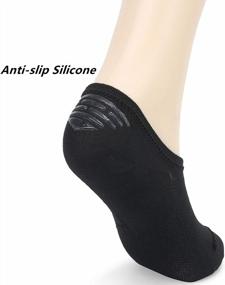 img 1 attached to Bamboo Comfort: Non-Slip Women'S Mesh No Show Socks For Everyday Wear