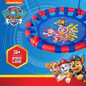 img 3 attached to Swurfer Paw Patrol 24 Inch Saucer Swing For Kids, Up To 250Lbs Weight Capacity, Suitable For Ages 3 And Up