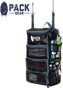 img 1 attached to 👜 Pack Gear Portable Travel Accessory Organizer - Safeguard Small Belongings with Durable Elastic Straps & Heavy-Duty Mesh Netting - Ideal for Various Bag Sizes