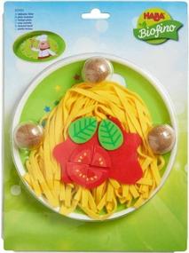 img 1 attached to HABA Biofino Play Food - спагетти болоньезе с макаронами из полиэстера и фрикадельками — идеальное дополнение к вашему ролевому ужину