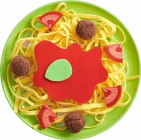 img 3 attached to HABA Biofino Play Food - Spaghetti Bolognese With Polyester Pasta And Meatballs — The Perfect Addition To Your Pretend Role Play Dinner Fun