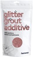 rose gold glitter grout tile additive 100g for bathroom, kitchen, and wet room tiles - easy to use with epoxy resin or cement-based grout, temperature resistant - hemway logo