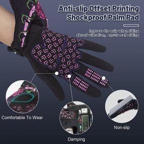 img 2 attached to Non-Slip Skeleton Motorcycle Gloves For Men And Women - RIGWARL Touchscreen Joker Cycling, Dirt Bike, Mountain Bike Riding Gloves.