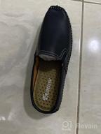 картинка 1 прикреплена к отзыву Experience Ultimate Comfort with YiCeirnier Leather Loafer Slippers от Nate Mims