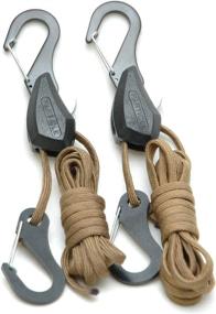 img 3 attached to PROGRIP 054020 Particle by Symbiote 550 Paracord Rope Lock Tie Down with Snap Hooks - 6 ft (Set of 2)