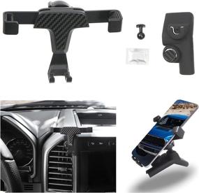 img 4 attached to 🚗 ITrims Car Phone Holder for Ford F-150 F150 2015-2020: Air Vent Mount for iPhone 11 pro/11 pro max/XS/XR/X/8/7, Galaxy, Moto & More