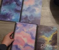 img 1 attached to Capture Your Dreams With SIIXU Star Rover Journal | Colorful Spiral Notebook For Ideas, Meetings & Memories | Lined Pages With Beautiful Light Blue Design | 136 Pages | Large Size & Lay Flat review by Matthew Guiney