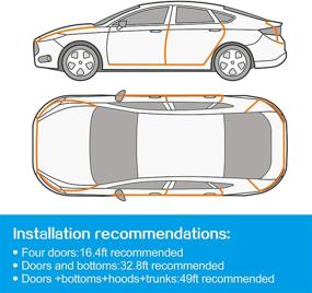 img 1 attached to 🚗 Car Door Edge Guards Plate Protection (2 Rolls), Car Door Strip for Anti-Collision, Car Door Seal Strip, Car Door Collision Protection, U-Shaped Rubber Edge Protection Plate for Vehicles.
