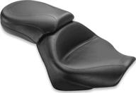 🏍️ mustang motorcycle seats 76161 wide touring two-piece seat for honda vt750c2 spirit 2007-'15 & phantom 2010-'20: original, black - premium comfort and style логотип