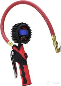 img 3 attached to 🔧 Milton Heavy-Duty Tire Pressure Gauge and Inflator with Lock-on Chuck S-568, Easy-to-Read 0.1 Display, Ergonomic Pistol Grip Handle, 20” Hose, 255 PSI Max Pressure, 1/4" NPT (PSI, kPa, Bar, and kg/cm2)