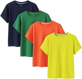 img 4 attached to 👕 Comfortable and Non Allergenic LAPASA Basics T-Shirts Multipack for Boys' Clothing