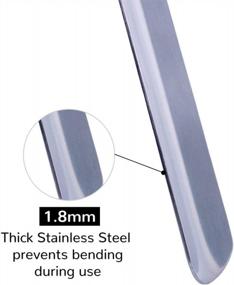 img 2 attached to Upgrade Your Shoe Game With FootFitter'S Premium Stainless Steel Shoe Horn