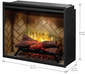 img 1 attached to 🔥 Revillusion: The Ultimate Black Electric Fireplace by Dimplex