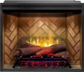 img 3 attached to 🔥 Revillusion: The Ultimate Black Electric Fireplace by Dimplex