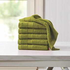 img 1 attached to Refresh Your Bathroom With BrylaneHome'S Peacock Blue 6 Piece Washcloth Set