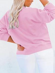 img 3 attached to Women'S Plus Size Mock Turtleneck Sweatshirt Long Sleeve Lightweight Top With Pocket Pullover