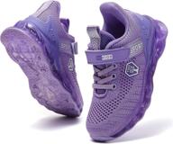 tsiodfo sneakers knitted breathable athletic girls' shoes : athletic logo