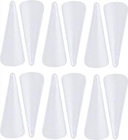 img 3 attached to 🔳 Crafting Essentials: White Foam Cones (2.7 x 5.5 in, 12 Pack) for Perfect DIY Projects