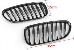 img 2 attached to BMW Z4 E85 E86 2003-2008 Front Fence Grill Grille ABS Carbon Fiber By Topteng