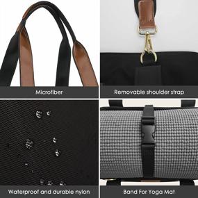 img 2 attached to Versatile And Spacious CHICECO Gym Bag For Women - Perfect For Travel, Yoga, And Workouts