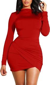 img 4 attached to 👗 GOBLES Womens Elegant Bodycon Cocktail Dresses for Women's Clothing SEO