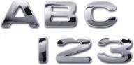 custom chrome auto letters and numbers with cloud style design - personalized for your vehicle логотип