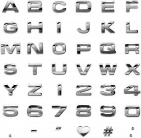 img 2 attached to Изготовленные на заказ хромированные автоматические буквы и цифры с дизайном в облачном стиле - персонализированные для вашего автомобиля