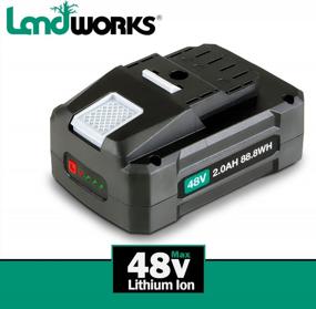 img 3 attached to Power Your Auger With Landworks Super Duty Pro 48V DC Lithium Ion Rechargeable Battery
