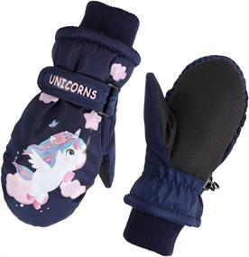 img 4 attached to Children Polyester Waterproof Breathable Dinosaur Girls' Accessories : Cold Weather