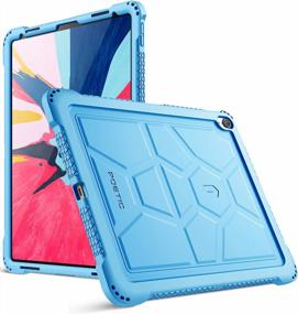 img 4 attached to Poetic TurtleSkin Series IPad Pro 12.9" (3Rd Gen) Protective Silicone Case - Corner Protection & No Pencil Magnetic Attachment