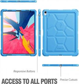 img 3 attached to Poetic TurtleSkin Series IPad Pro 12.9" (3Rd Gen) Protective Silicone Case - Corner Protection & No Pencil Magnetic Attachment