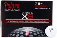 polara self-correcting golf balls (12 pack) - reduce hooks and slices for recreational players. logo
