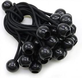 img 4 attached to Набор из 25 6-дюймовых банджи-шариков Seamander - гибкие шаровые банджи-шнуры для крепления брезента и навеса, идеально подходящие для использования в помещении и на улице