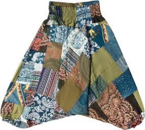 img 1 attached to Lofbaz Kids Patch Harem Pants Boys' Clothing via Pants