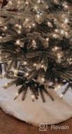img 1 attached to 36 Inch White Plush Faux Fur Christmas Tree Skirt For Festive Decorations And Merry Christmas Parties review by Robert Jaskolski