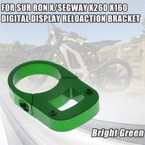 img 3 attached to 🔧 Enhance your Sur Ron X Light Bee Display with the URLWALL Digital Display Relocation Bracket: Aluminum Repositioning Tool for Segway X260 X160, Sur Ron Segway Electric Dirt Bike Parts in Green