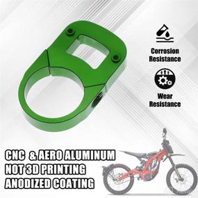 img 1 attached to 🔧 Enhance your Sur Ron X Light Bee Display with the URLWALL Digital Display Relocation Bracket: Aluminum Repositioning Tool for Segway X260 X160, Sur Ron Segway Electric Dirt Bike Parts in Green